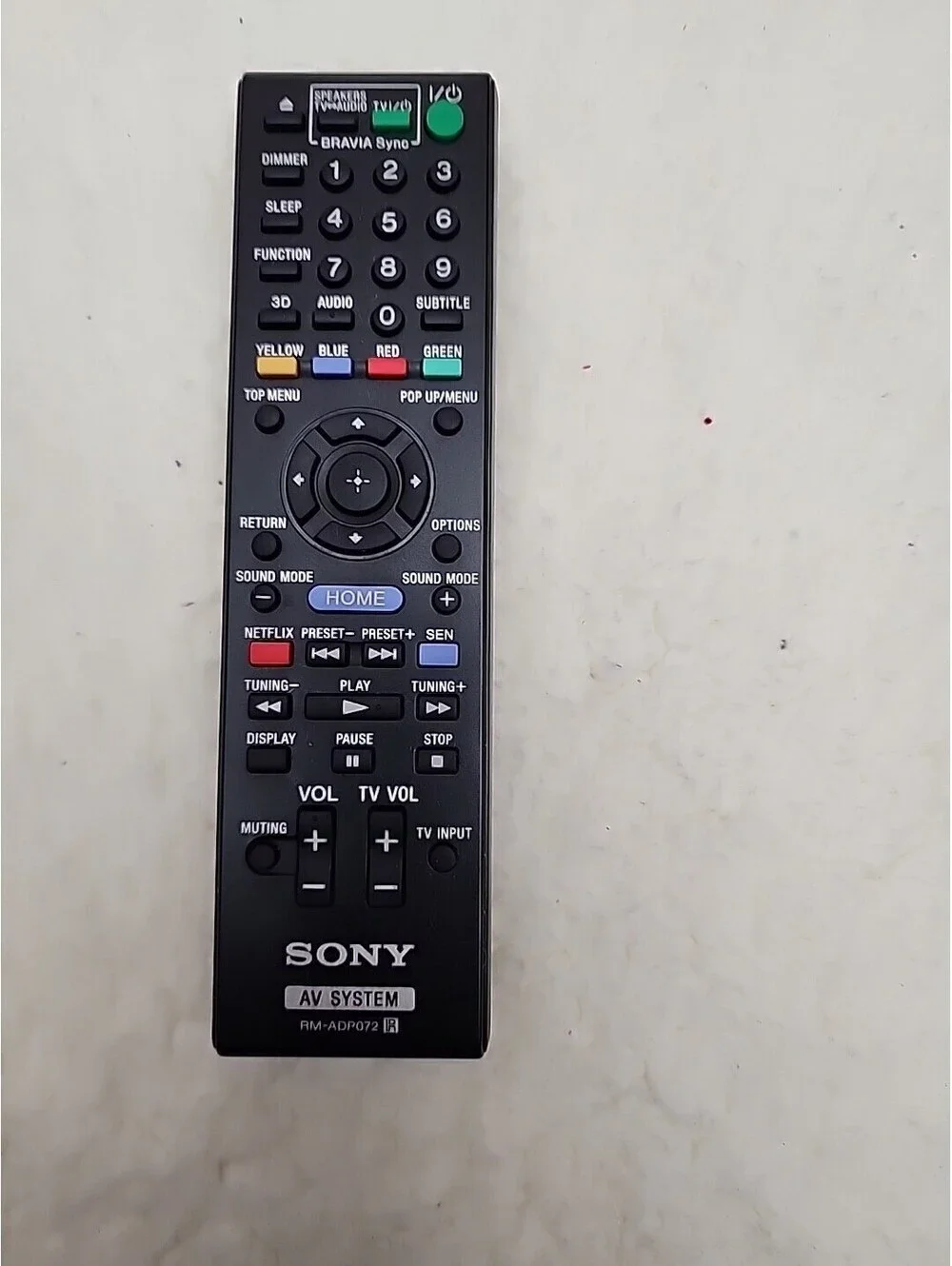 Sony RMT-B107A Blu-Ray DVD BD Remote Control BDP-BX37 BDP-BX57 Genuine Original